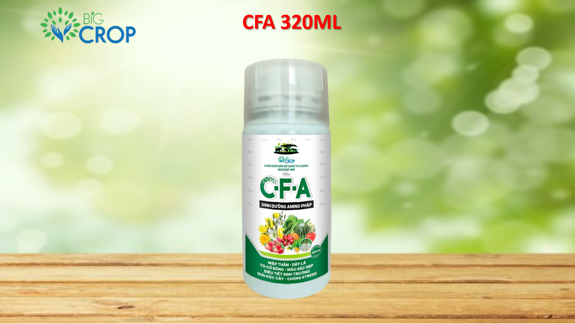 Big Crop - Thông báo thay đổi mẫu sản phẩm CFA 320ml